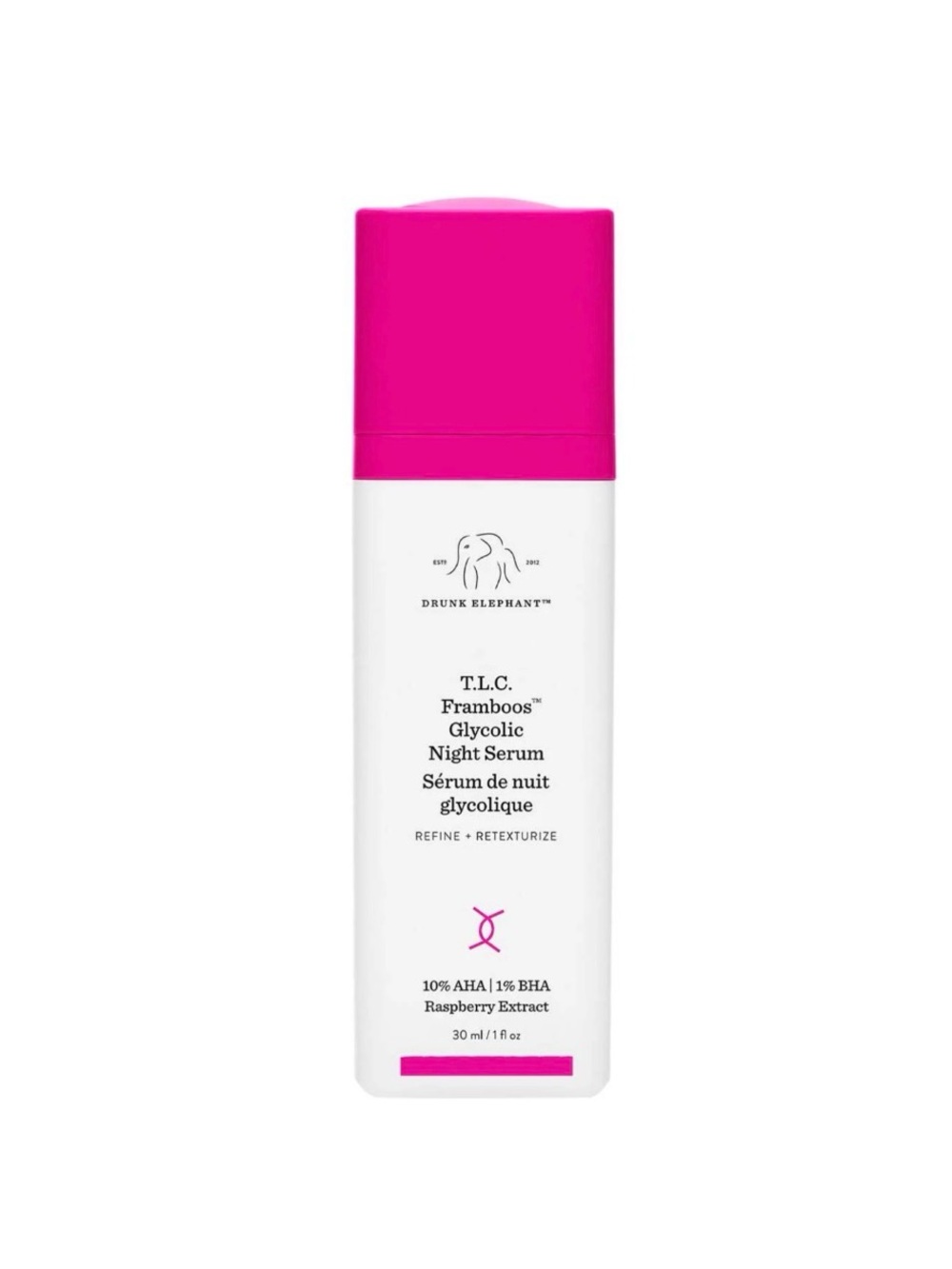 Drunk Elephant T.L.C. Framboos™ Glycolic Resurfacing Night Serum